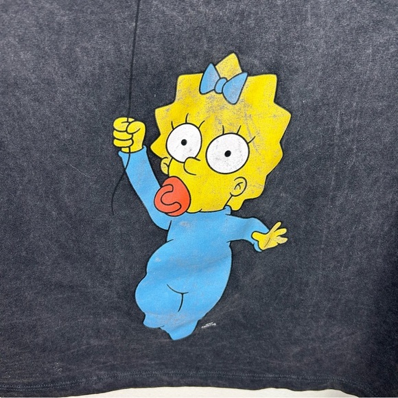 NWT Zara The Simpsons collab Valentine collection Maggie Simpson graphic tee S - Picture 5 of 10